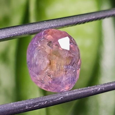 4.14 Carats Purplish Orange Natural Sapphire 11.55 x 10.53 x 6.01 mm