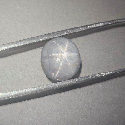 11.44 Carats Natural Silver Sand Star Sapphire 12.04 x 10.84 x 7.87 mm