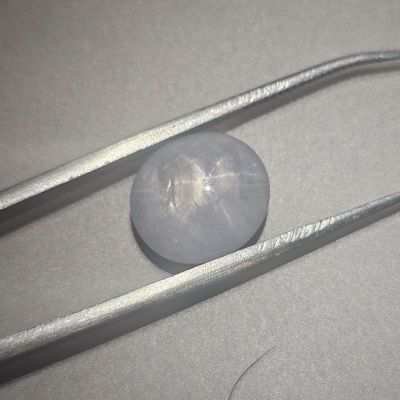 7.50 Carats Natural Quill Gray Star Sapphire 11.63 x 10.67 x 5.42 mm