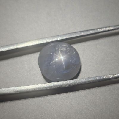 10.98 Carats Natural Casper Star Sapphire 12.53 x 11.81 x 7.08 mm