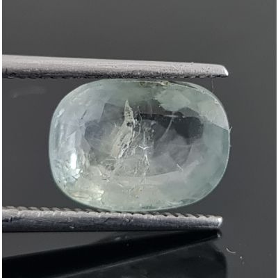 3.80 Carats Natural Green Sapphire 10.37x6.64x4.41 mm