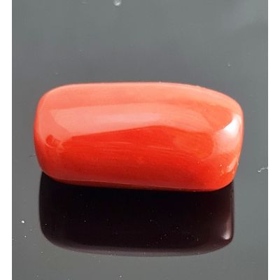 25.65 Carats Natural Italian Orangish Red 22.22x11.41x10.90 mm