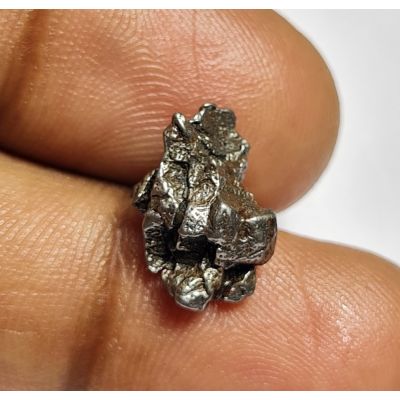 7.56 Carats Natural Black Meteorite 13.37x9.26x5.23 mm
