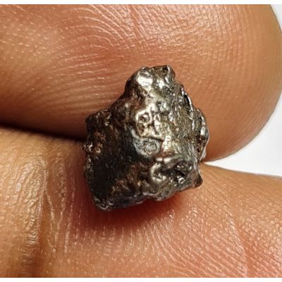 6.08 Carats Natural Black Meteorite 8.94x7.55x7.05 mm