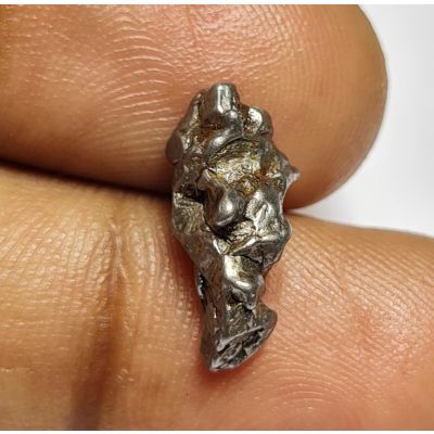 7.33 Carats Natural Black Meteorite 15.11x7.37x5.65 mm