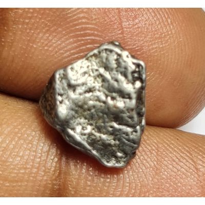 6.93 Carats Natural Black Meteorite 9.82x10.15x3.80 mm