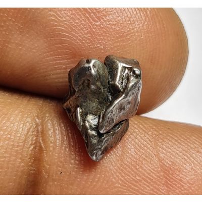 6.40 Carats Natural Black Meteorite 11.13x7.24x6.20 mm