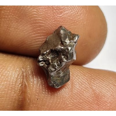 7.40 Carats Natural Black Meteorite 10.48x6.97x6.56 mm