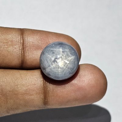 23.06 Carats Natural Mid Gray Sapphire 14.78x14.78x9.40 mm