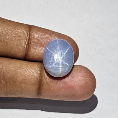 17.28 Carats Natural bdazzled blue Sapphire 17.43x13.34x6.55 mm