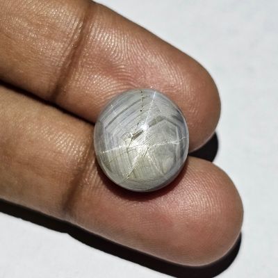 17.73 Carats Natural Star Dust Star Sapphire 14.62 x 13.18 x 8.23 mm