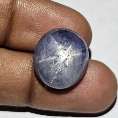 19.93 Carats Natural Trout Star Sapphire 16.24 x 14.72 x 7.54 mm