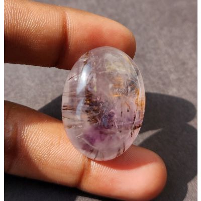 63.04 Carats Natural Pink Cacoxenite 30.75 x 23.30 x 12.53 mm