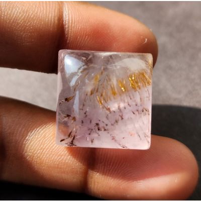 45.62 Carats Natural Pink Cacoxenite 20.33 x 19.92 x 12.02 mm