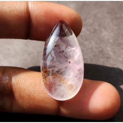 33.04 Carats Natural Pink Cacoxenite 32.64 x 17.25 x 8.35 mm