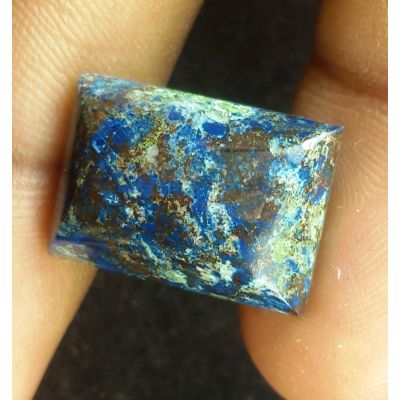16.3 Carats Natural Blue Azurite 18.06 x 13.00 x 5.72 mm