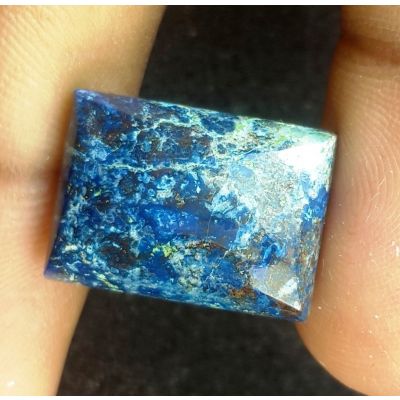 13.6 Carats Natural Blue Azurite 18.24 x 13.15 x 4.96 mm