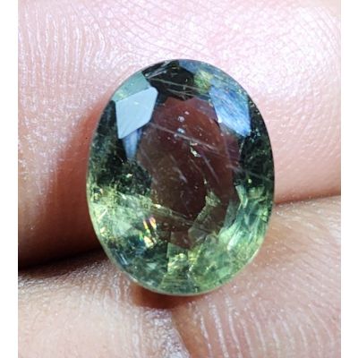 4.21 Carats Natural Green Sapphire 10.63x8.52x4.88 mm