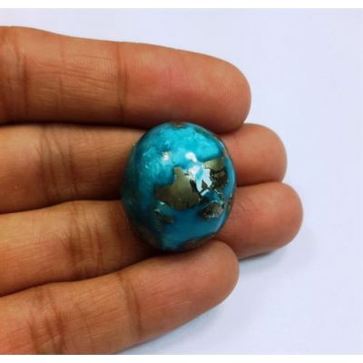 49.58 Carats Irani Natural Turquoise 22.71 x 19.55 x 14.24 mm