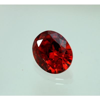 5 Carats Red Cubic Zircon Oval shape 8x10 MM