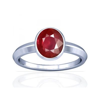 Unheated Untreated Natural Guinea Ruby Sterling Silver Ring - K1