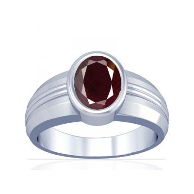 African Ruby Sterling Silver Ring - K4