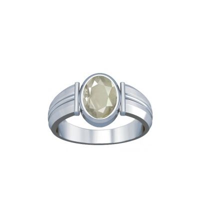White Quartz Sterling Silver Ring - K9