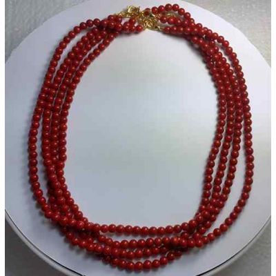 Red Coral Rosary 18 Gram (Length 18 Inch)