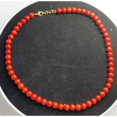 Red Coral Rosary 36 Gram (Length 18 Inch)