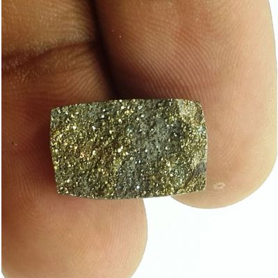 3.58 Carats Natural Spectro Pyrite Druzy 13.47 X 9.08 X 3.71 mm