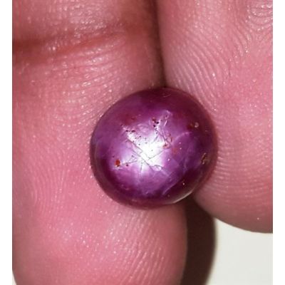 6.53 Carats African Star Ruby 9.67x9.03x6.44 mm