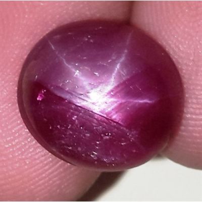 7.85 Carats African Star Ruby 12.28x10.99x5.51 mm