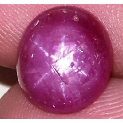 6.29 Carats African Star Ruby 10.99x9.69x5.33 mm