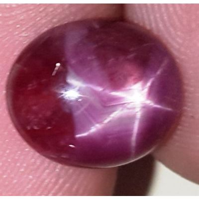 6.84 Carats African Star Ruby 10.76x9.14x5.77 mm