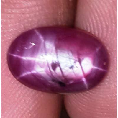 3.57 Carats African Star Ruby 11.28x7.40x3.44 mm
