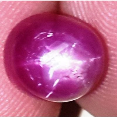 4.5 Carats African Star Ruby 7.87x6.84x6.79 mm