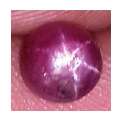 1.35 Carats African Star Ruby 5.73x5.66x3.62 mm