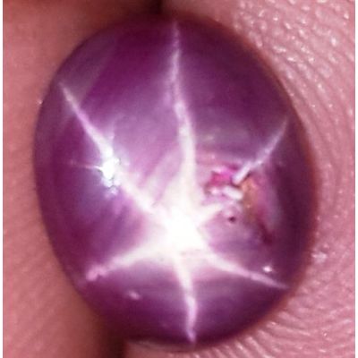 3.45 Carats African Star Ruby 9.80x8.07x3.72 mm