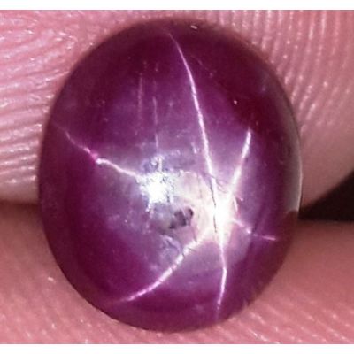 2.76 Carats African Star Ruby 8.75x8.18x3.77 mm