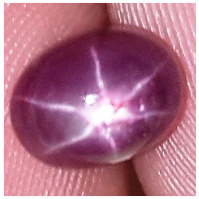 3 Carats African Star Ruby 7.40x5.61x5.60 mm