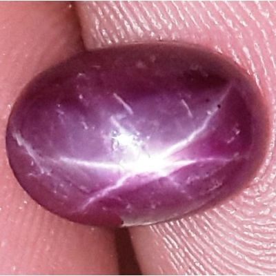 3.45 Carats African Star Ruby 9.45x6.65x4.77 mm
