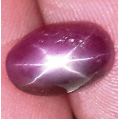 3.42 Carats African Star Ruby 9.42x6.19x5.17 mm