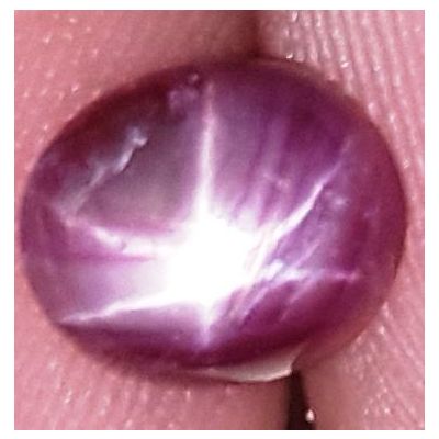 1.77 Carats African Star Ruby 7.31x6.25x3.38 mm