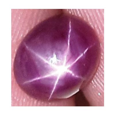 2.17 Carats African Star Ruby 7.25x6.09x4.21 mm