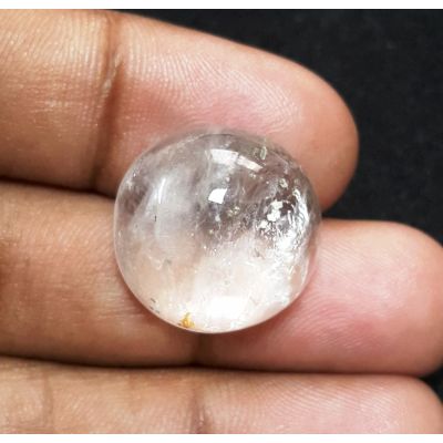 24.44 Carats Natural White Muscovite 18.23x18.24x9.95mm