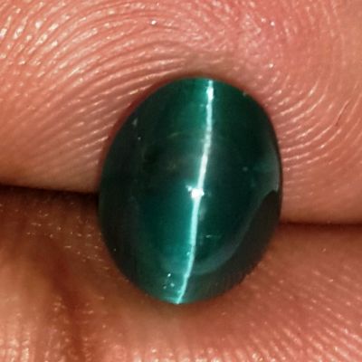 2.80 Carats Natural Sky Green Apatite Cat's Eye 8.87x7.76x522mm
