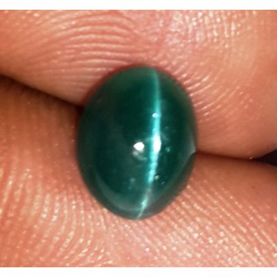  2.58 Carats Natural Sky Green Apatite Cat's Eye 8.11x6.47x5.80mm